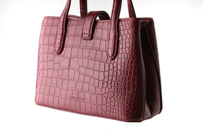 Chrisbella Crimson Croc Luxe