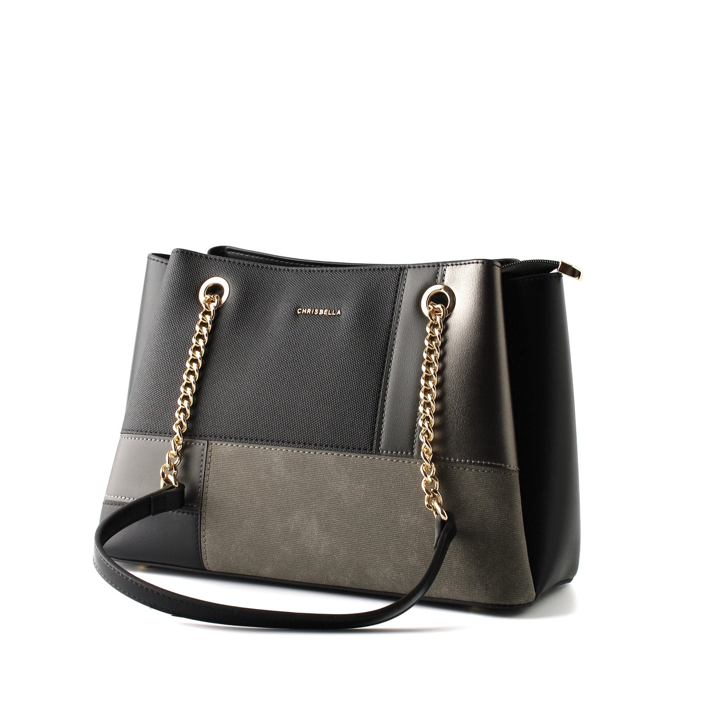 Chrisbella Classic Two-Tone Tote