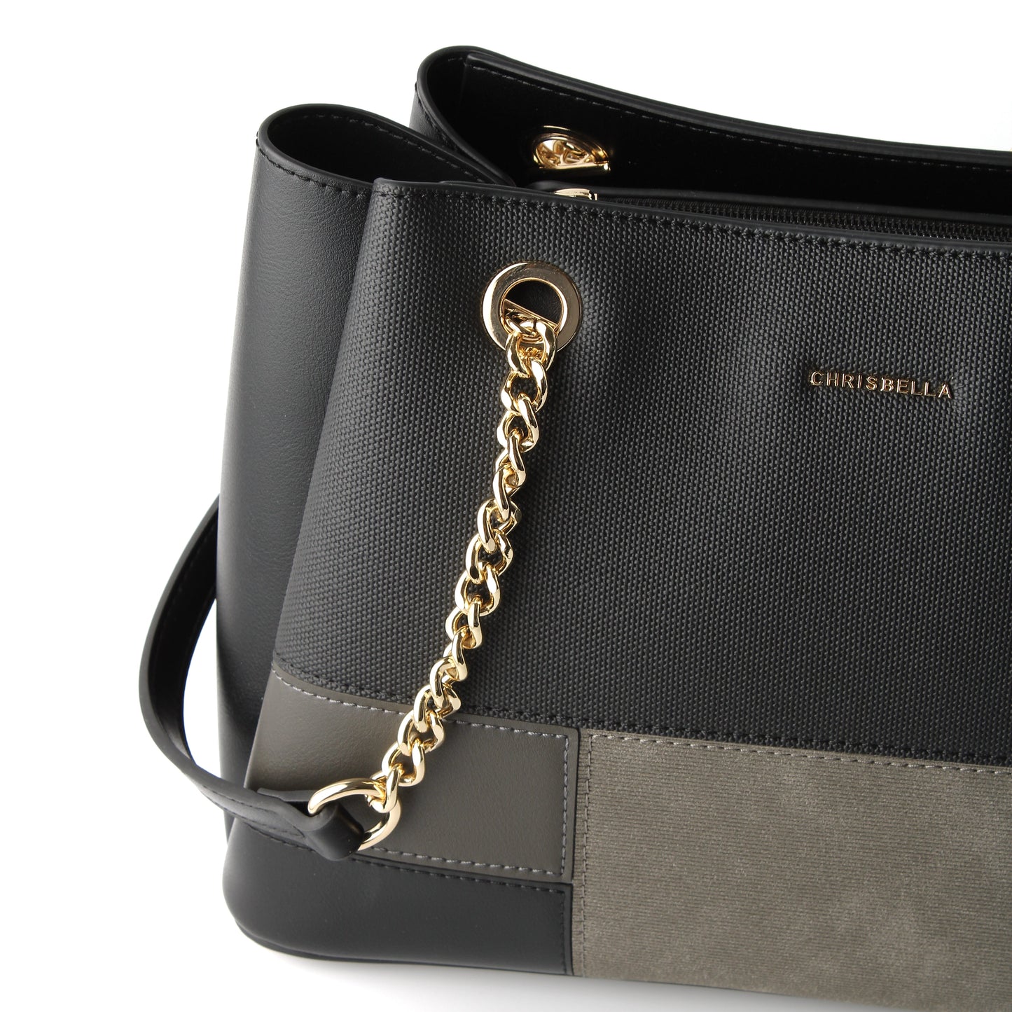 Chrisbella Classic Two-Tone Tote