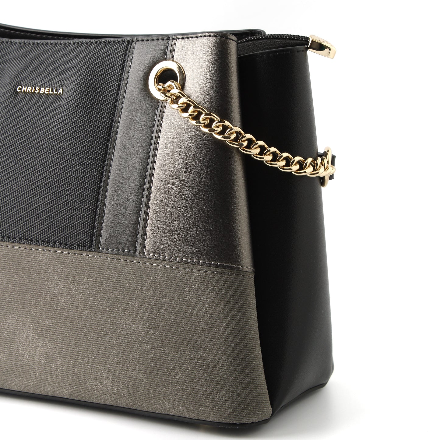 Chrisbella Classic Two-Tone Tote