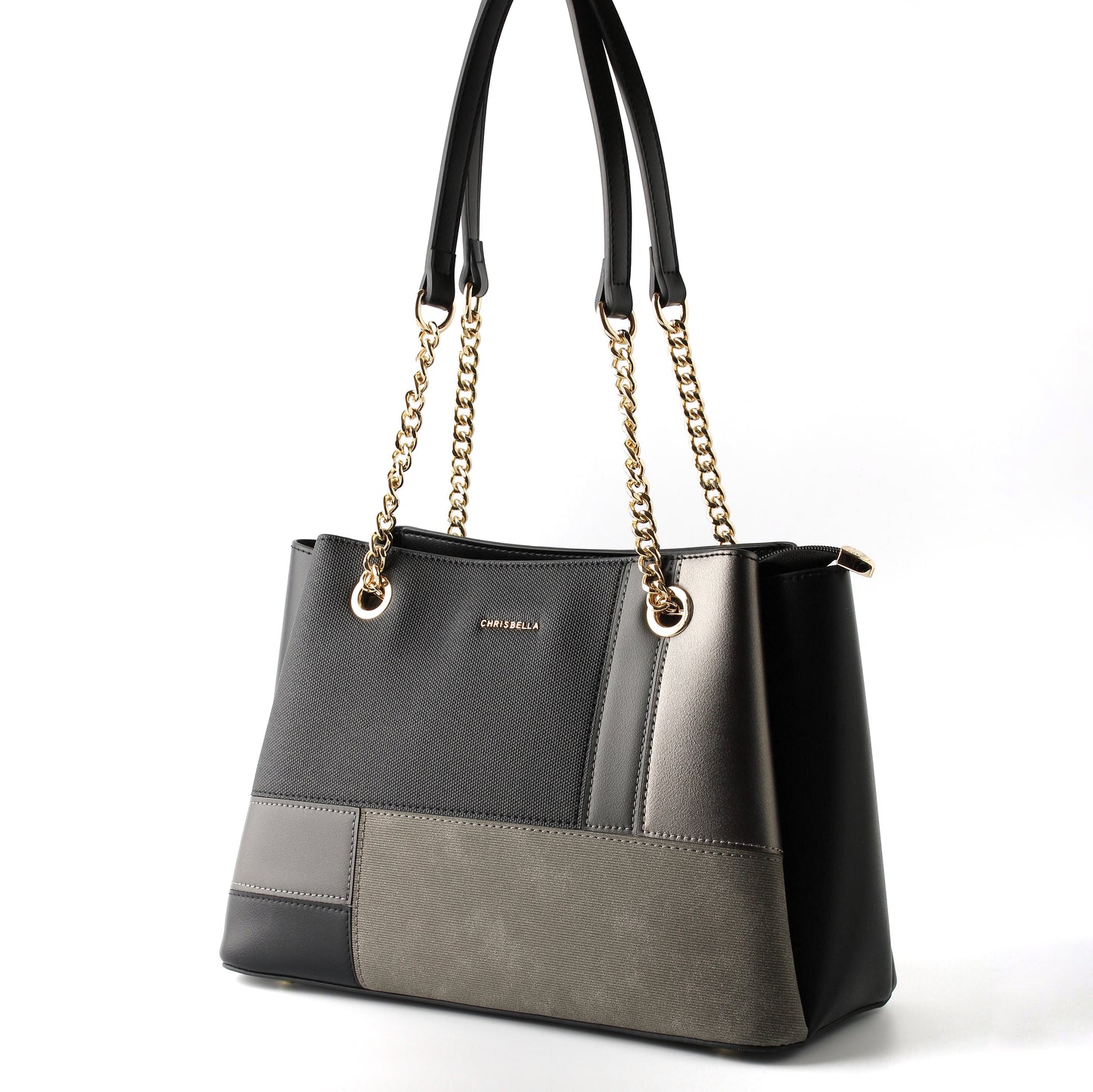 Chrisbella Classic Two-Tone Tote