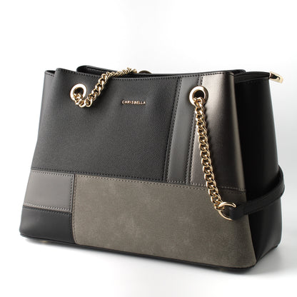 Chrisbella Classic Two-Tone Tote